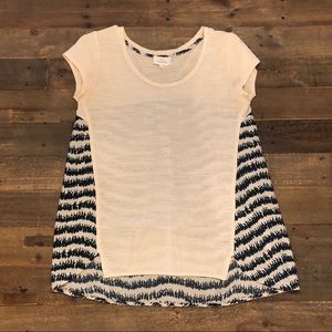 Anthropologie Deletta swing back t-shirt